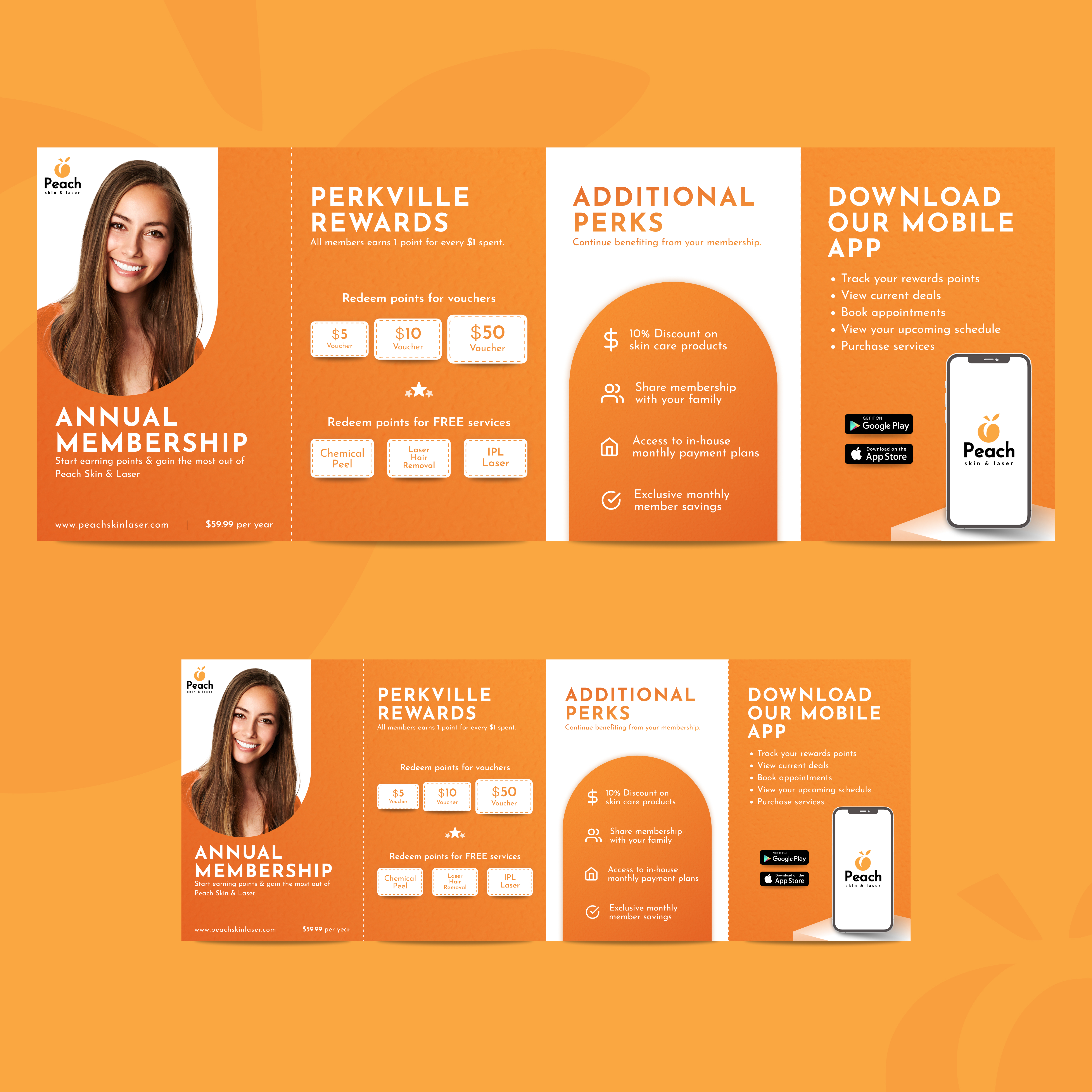 Flyer Design by Chase101 for Peach Skin & Laser | Design #27636652