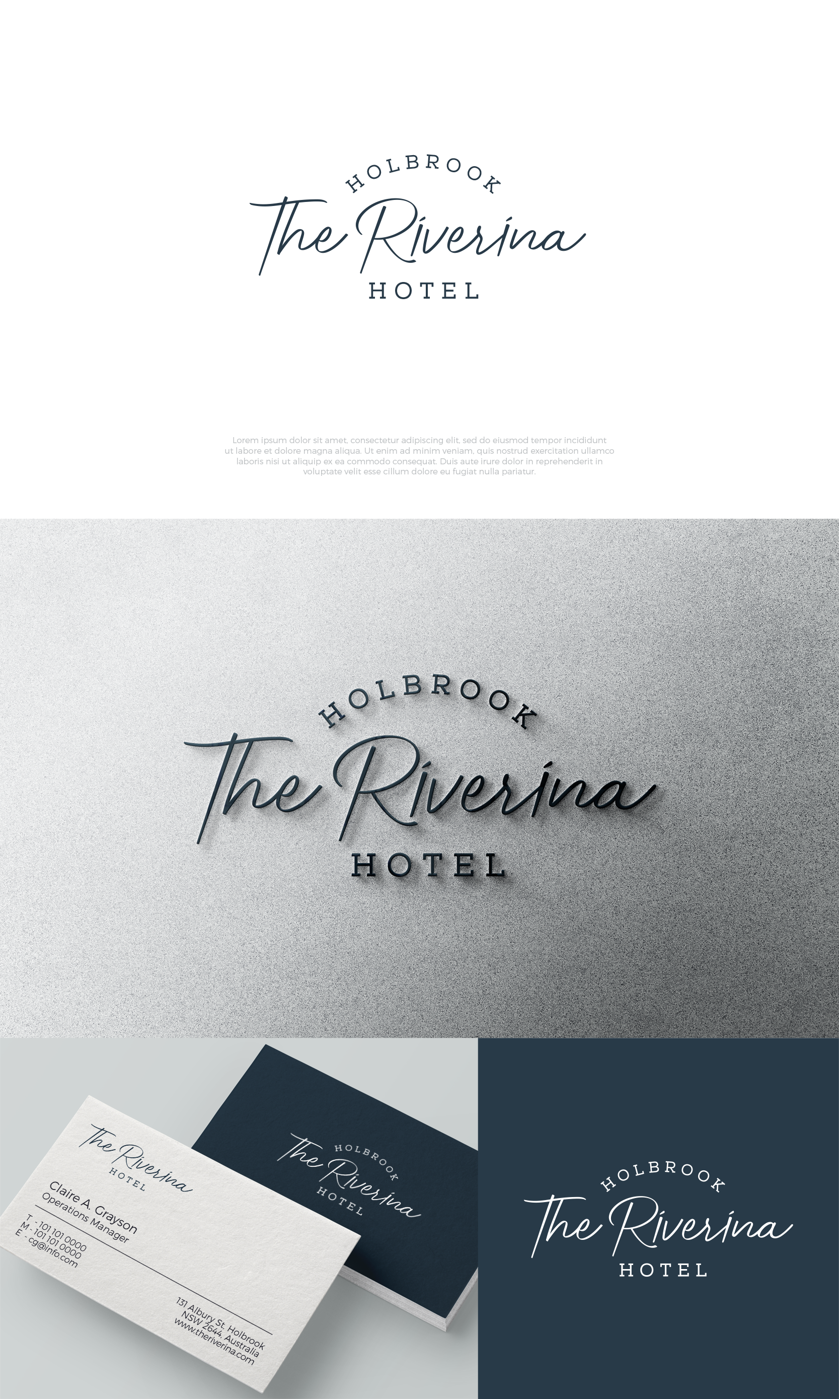 Logo Design by airborne for Riverina hotel  | Design #27645495