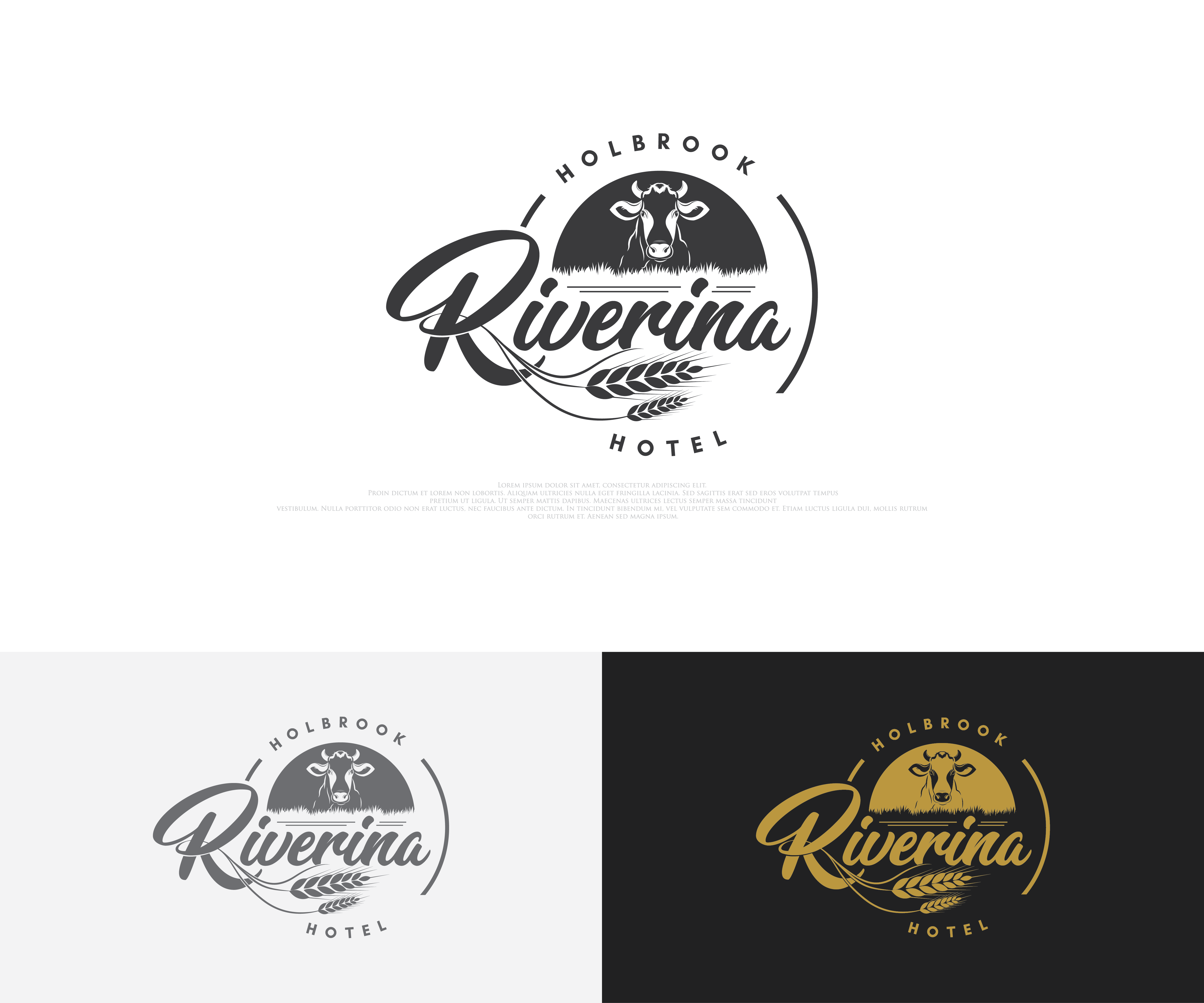 Logo Design by Ditty rajan for Riverina hotel  | Design #27717765
