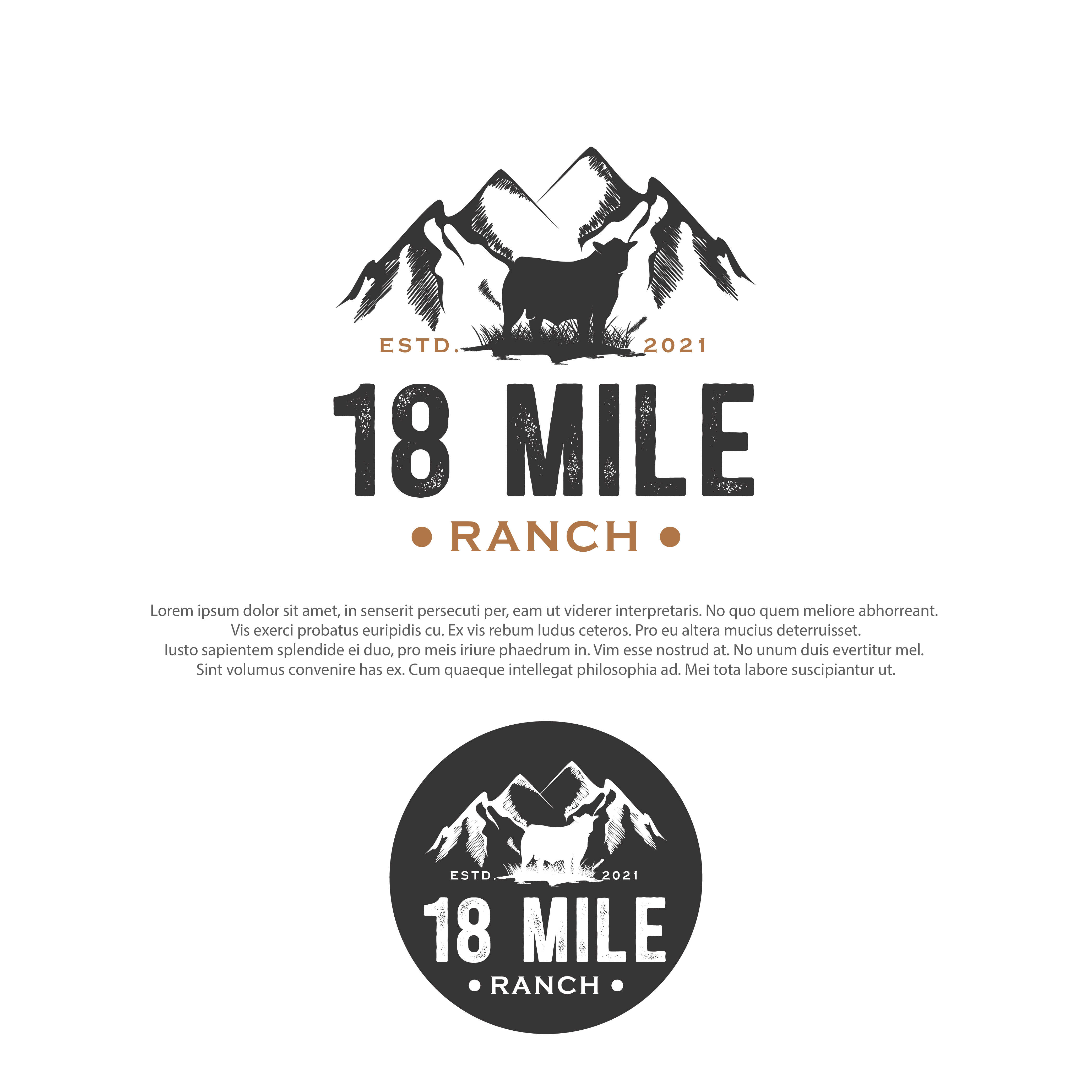 Logo Design by farady for 18 Mile Ranch | Design #27656136