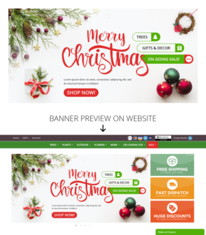 Christmas Web Slider | Diseño Gráfico por vyasarajs