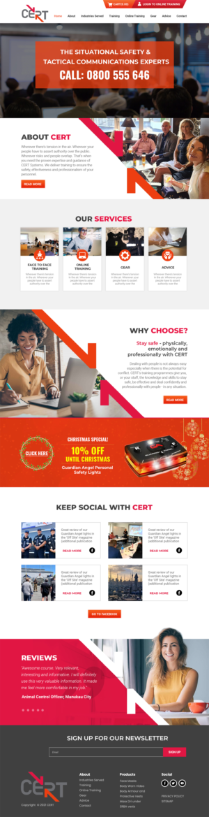 CERT website redesign | Web Design par MAHABA