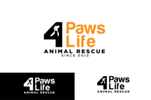 4 Paws 4 Life (tagline: Animal Rescue) | Logo-Design von renderman