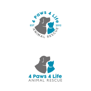 4 Paws 4 Life (tagline: Animal Rescue) | Logo Design by CMYKINK