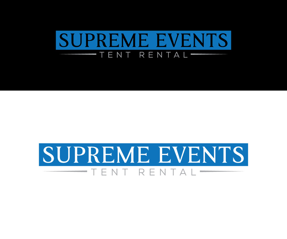Logo Design by Luckey yaari for Supreme Events Tent Rental Ltd  | Design #27653426
