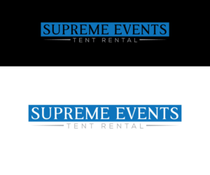 Logo Design by Luckey yaari for Supreme Events Tent Rental Ltd  | Design: #27653426