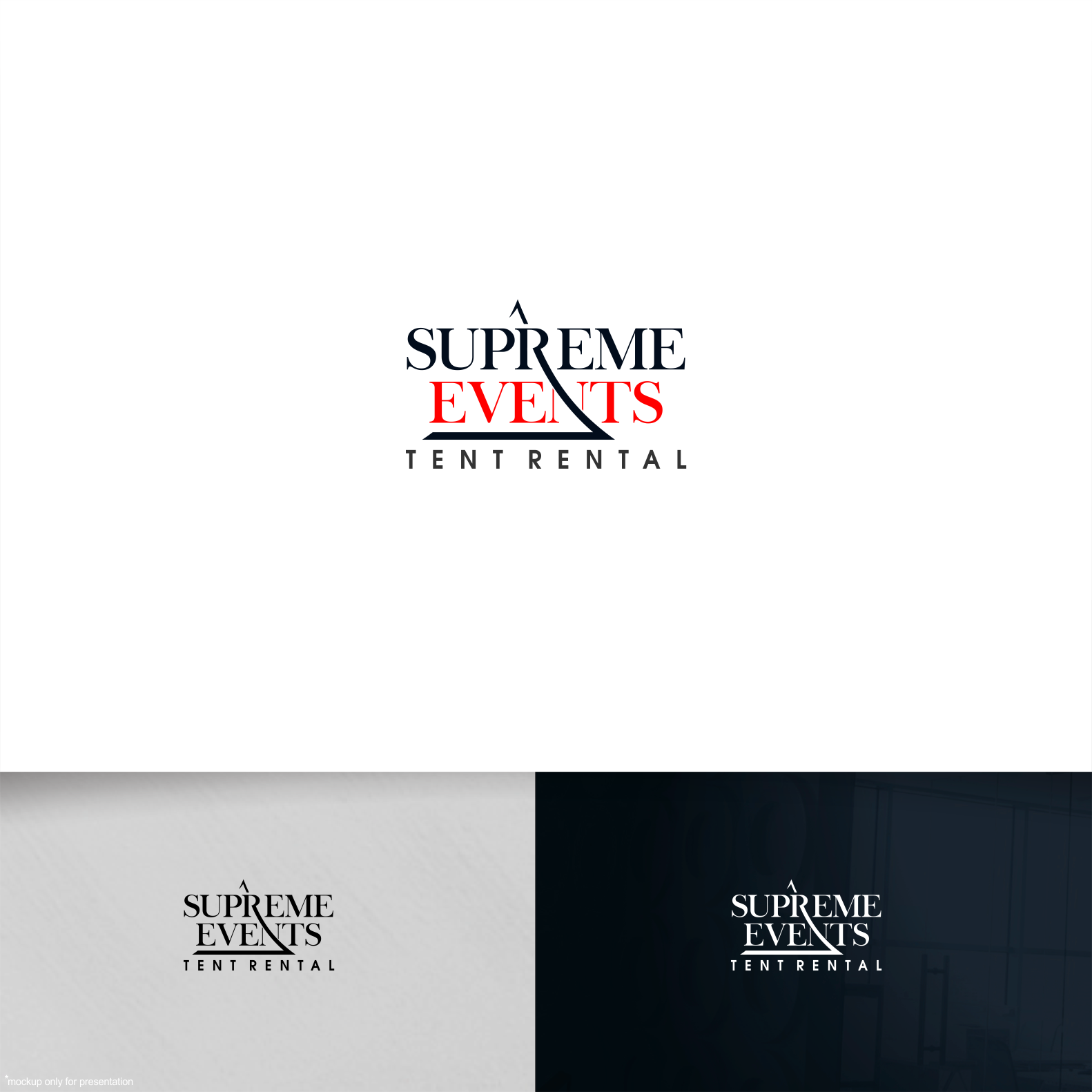 Design de Logo par Arham Hidayat pour Supreme Events Tent Rental Ltd  | Design #27661388