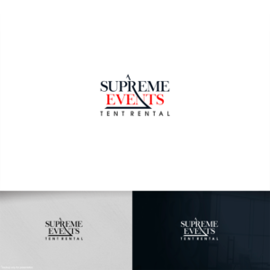 Logo Design by Arham Hidayat for Supreme Events Tent Rental Ltd  | Design: #27661388
