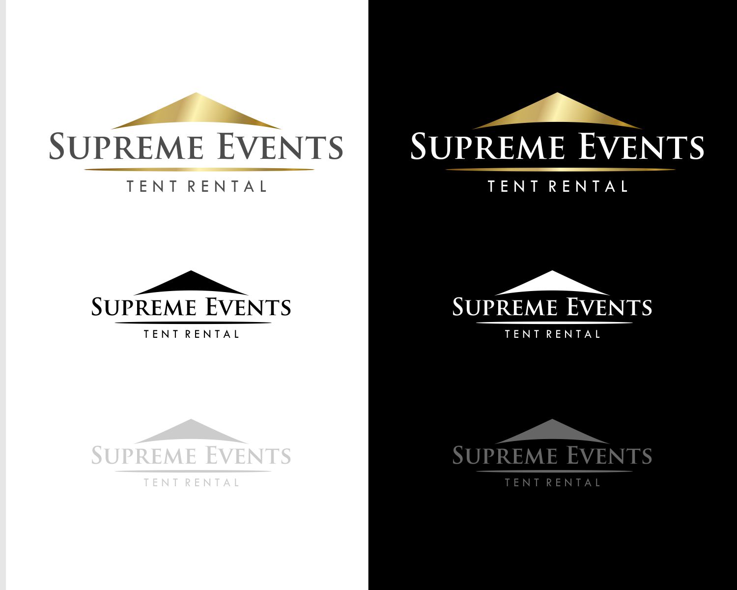 Diseño de Logo por DesignMX (Renan Mejia) para Supreme Events Tent Rental Ltd  | Diseño #27676285