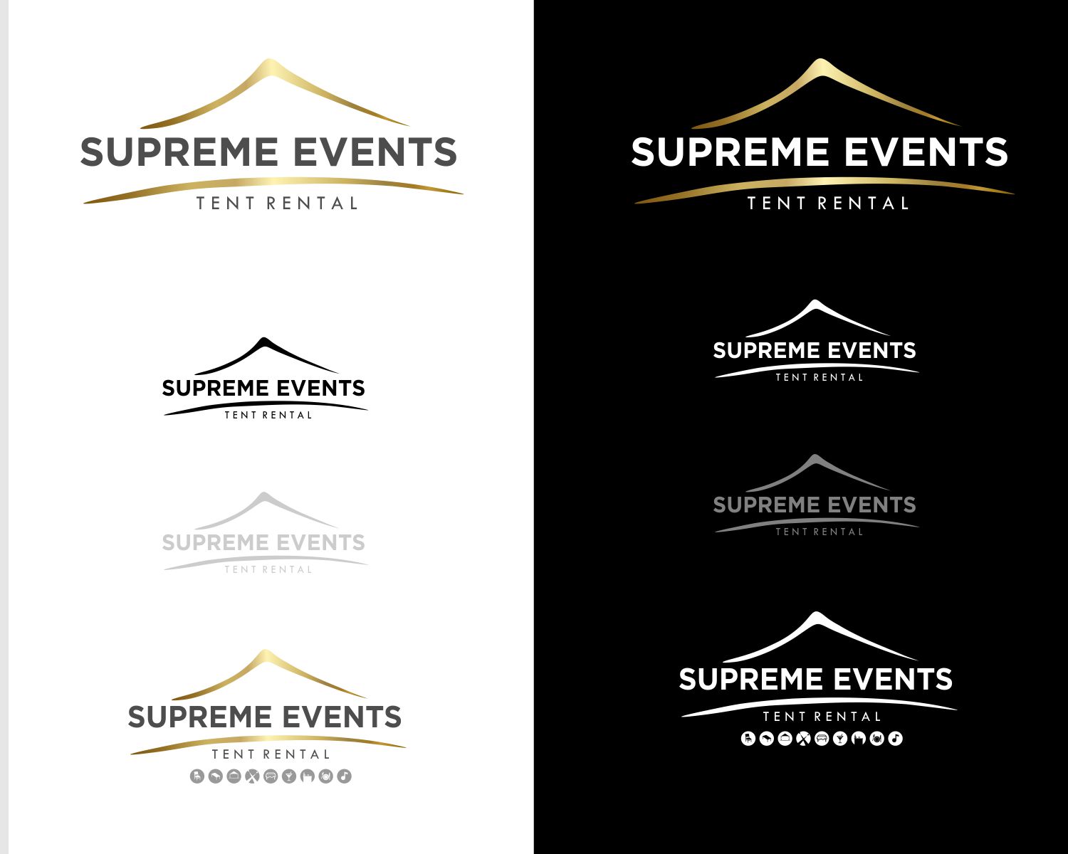 Logo Design by DesignMX (Renan Mejia) for Supreme Events Tent Rental Ltd  | Design #27676360