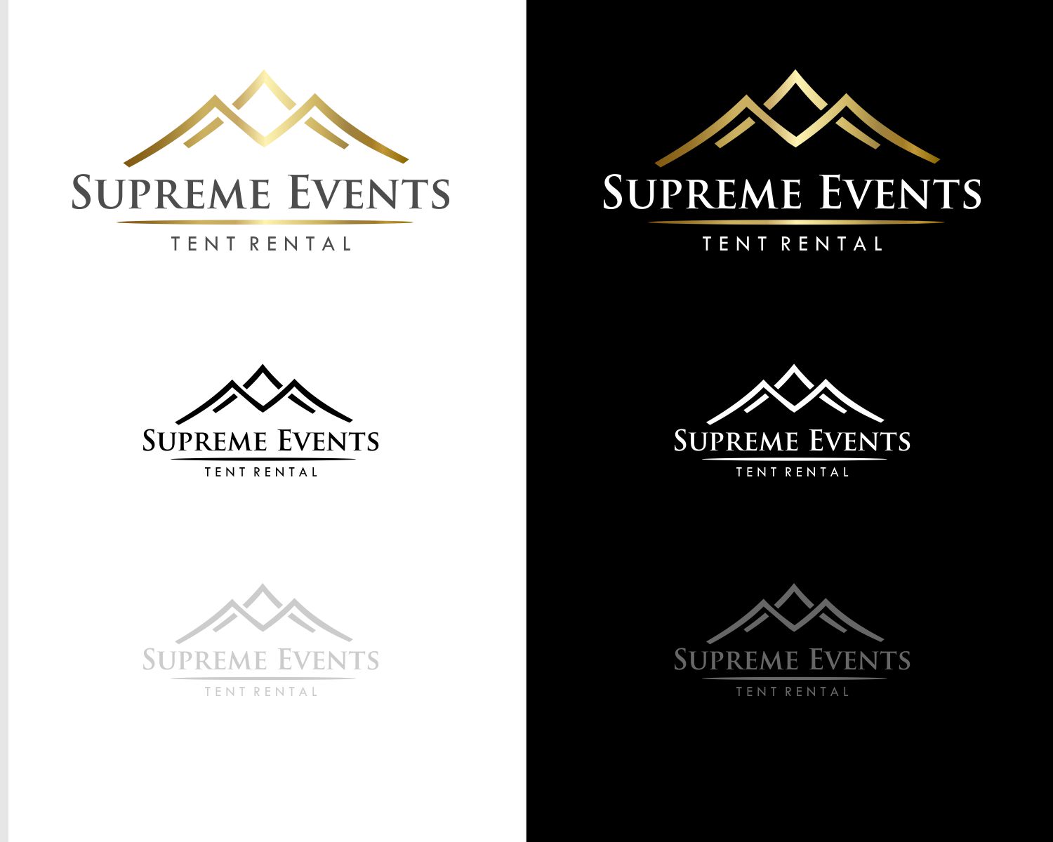 Logo Design by DesignMX (Renan Mejia) for Supreme Events Tent Rental Ltd  | Design #27676509