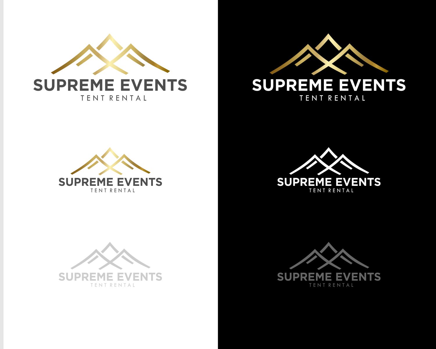 Logo Design by DesignMX (Renan Mejia) for Supreme Events Tent Rental Ltd  | Design #27676510
