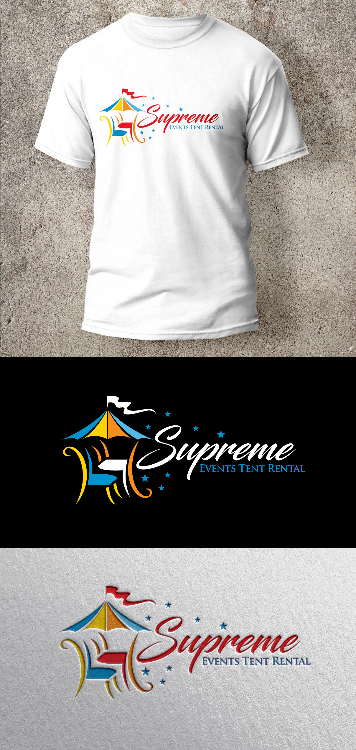Logo Design by blue eye for Supreme Events Tent Rental Ltd  | Design #27651025