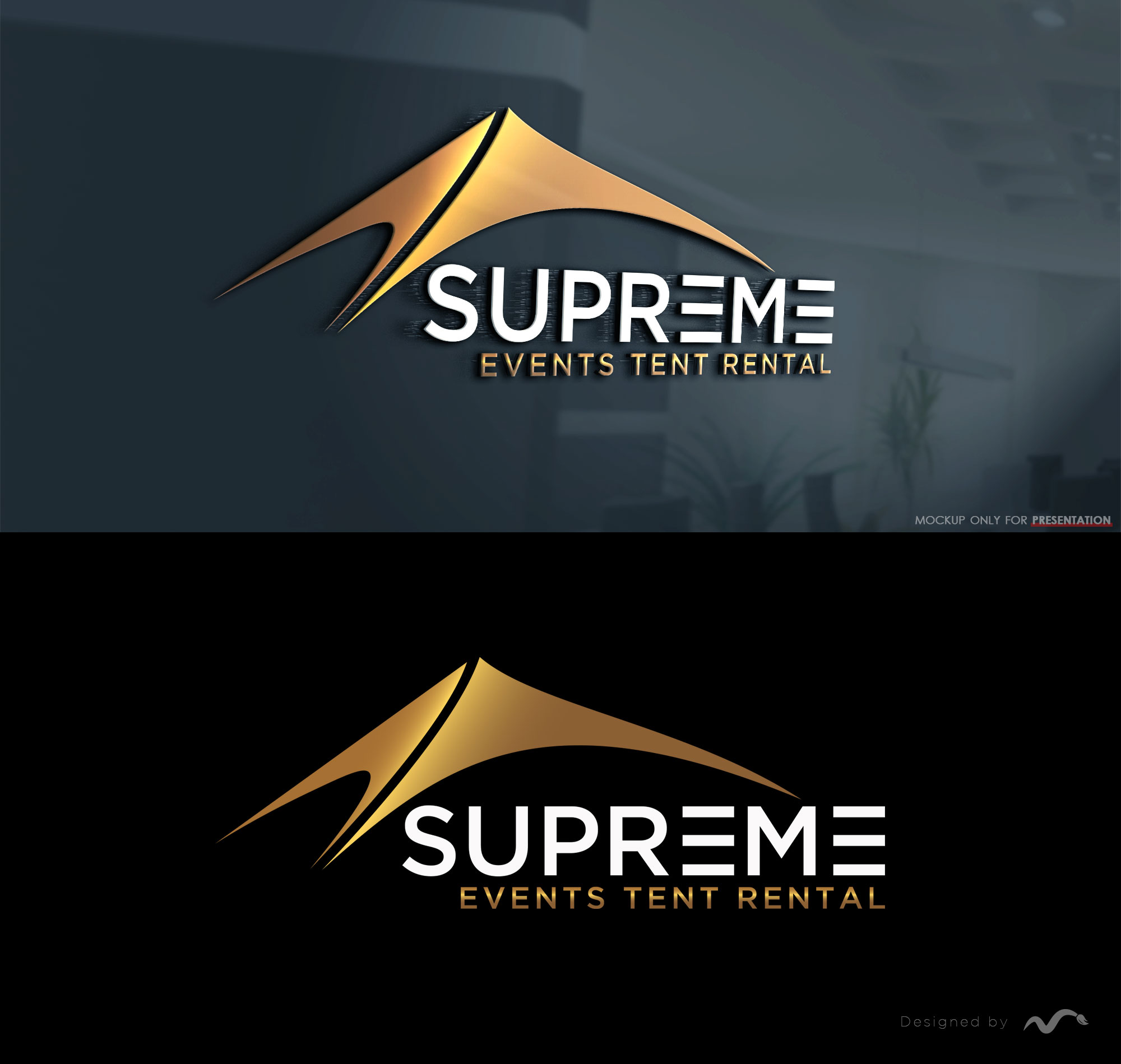 Logo Design by Mono.co for Supreme Events Tent Rental Ltd  | Design: #27692808
