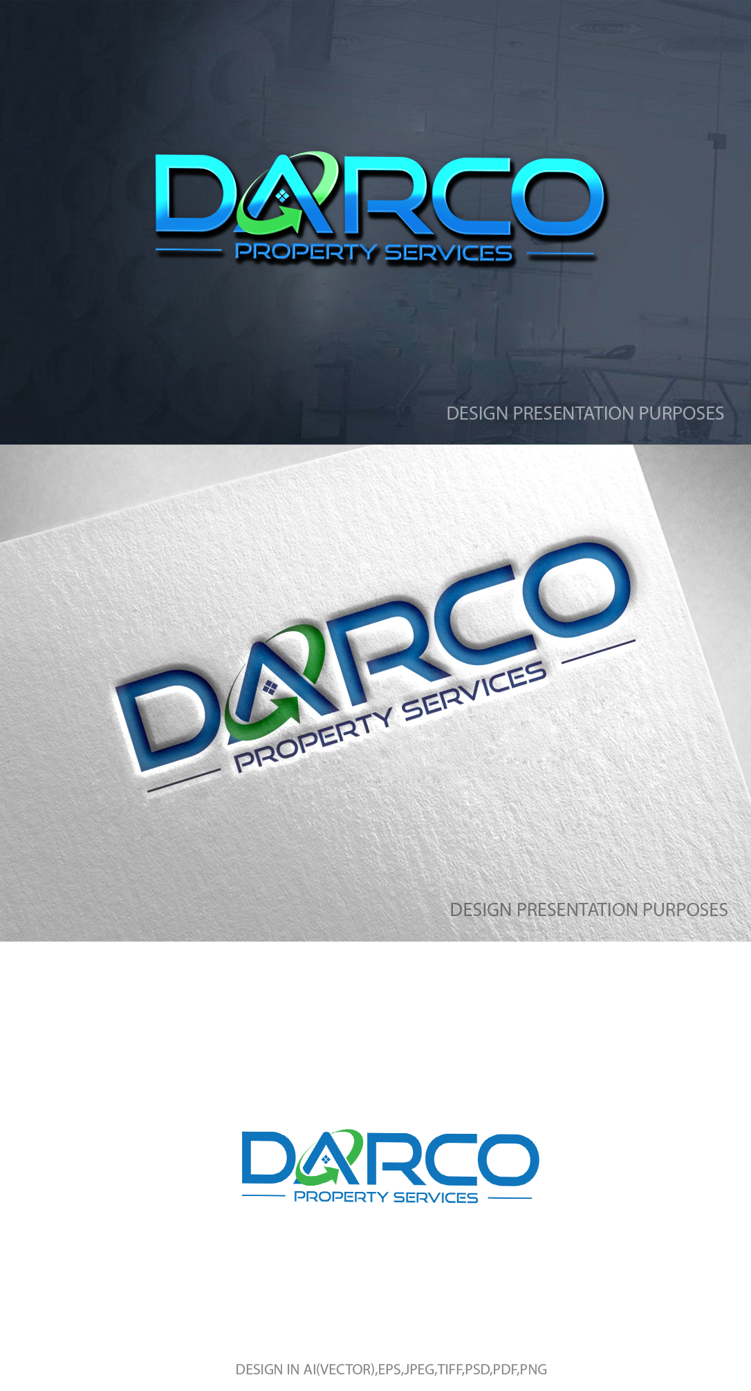Design de Logo par zebronicgraphic pour DARCO PROPERTY SERVICES  | Design #27649283
