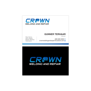 Business Card Design by adiazudin for Crown Welding and Repair | Design: #27648324