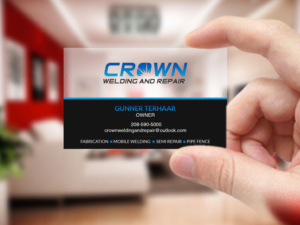 Business Card Design by Creations Box 2015 for Crown Welding and Repair | Design: #27650498
