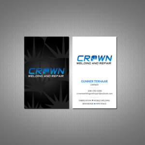 Business Card Design by Creations Box 2015 for Crown Welding and Repair | Design: #27650507