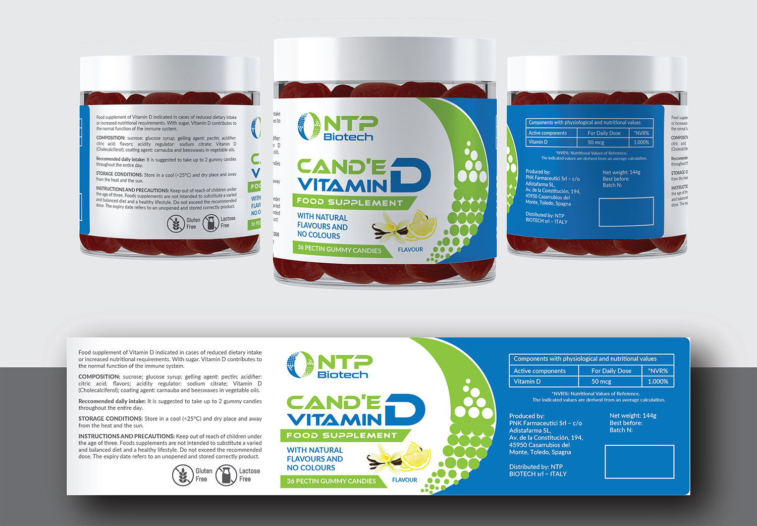 Diseño de Empaque por Deziners Zone para NTP BIOTECH | Diseño #27651263