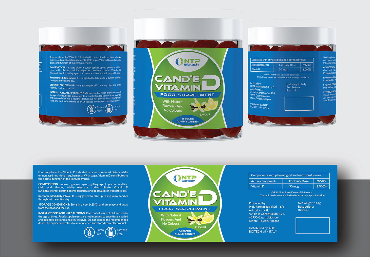 Diseño de Empaque por Deziners Zone para NTP BIOTECH | Diseño #27651264