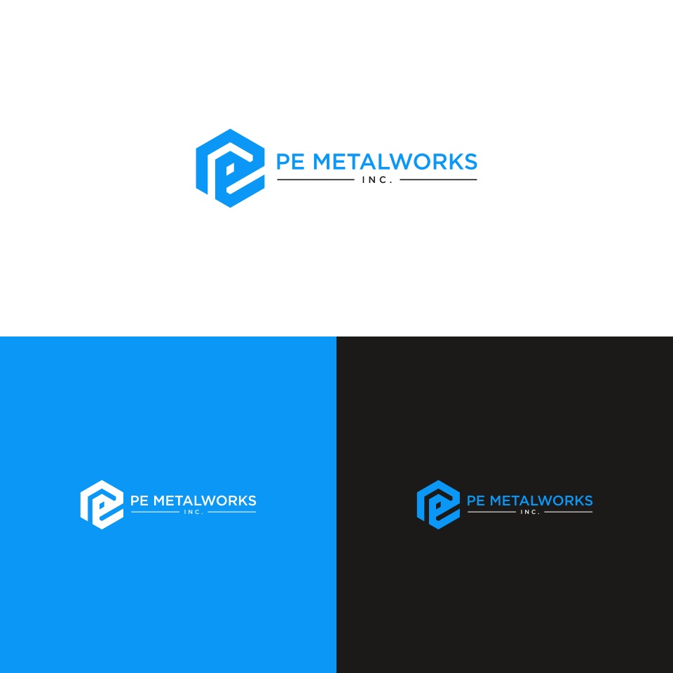 Logo Design by jinbai for PE Metalworks, Inc. | Design #27652670