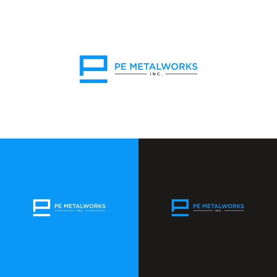 Logo Design by jinbai for PE Metalworks, Inc. | Design #27652704