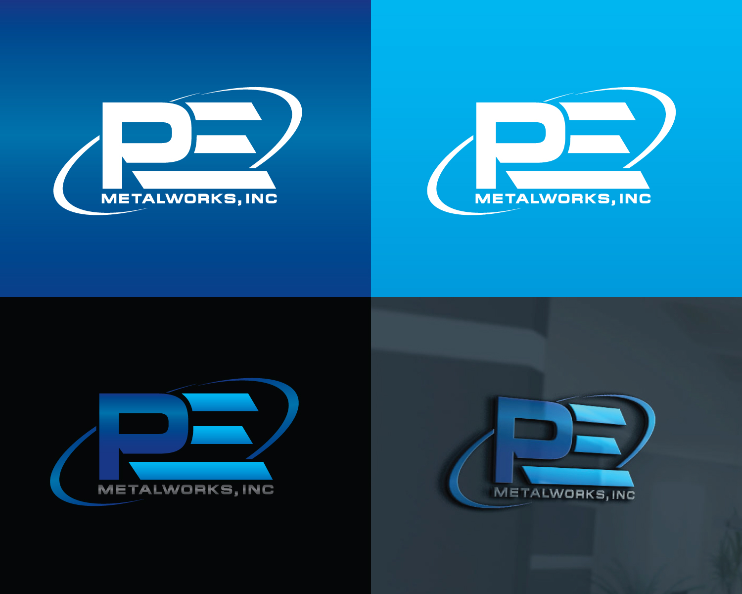 Logo Design by Atec for PE Metalworks, Inc. | Design #27658728