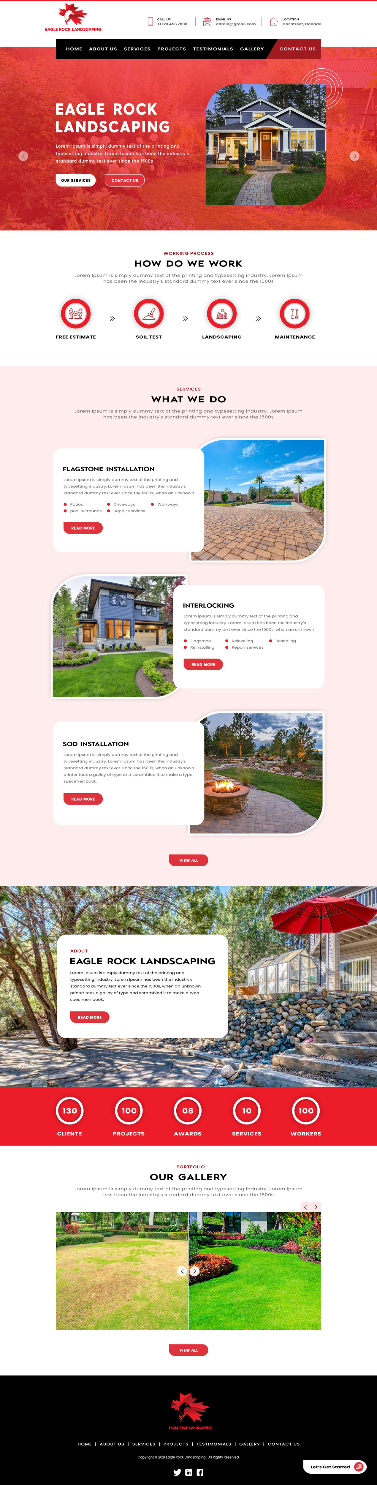 Web Design par VC pour Eagle Rock Landscaping | Design #27674762