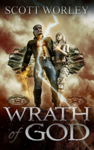 Science Fiction/Fantasy - e-book cover - Wrath of God | Giseño de Portada de eBook por graphicdesk.info
