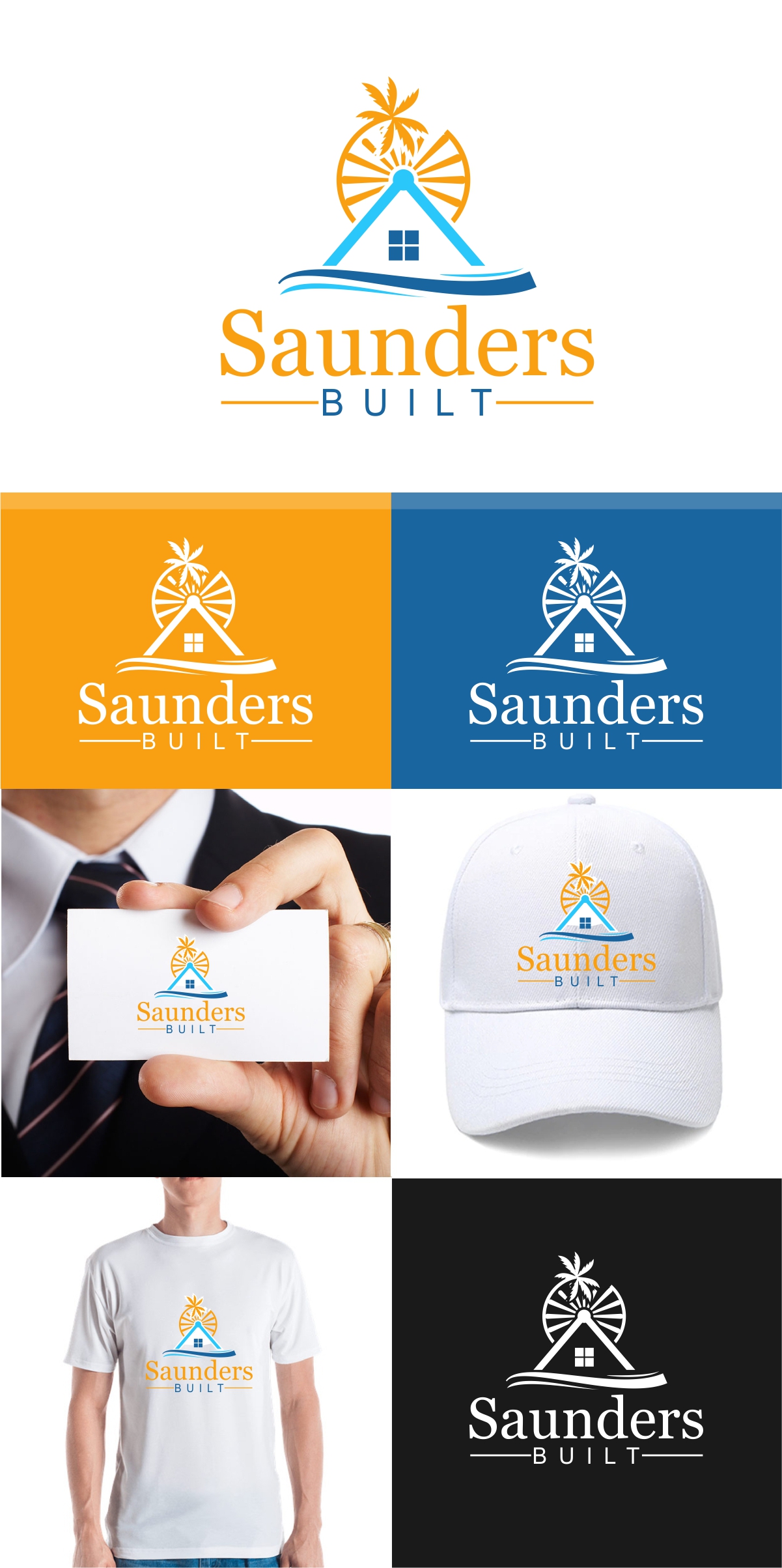 Logo Design by fly  design for Saunders Built | Design #27663210