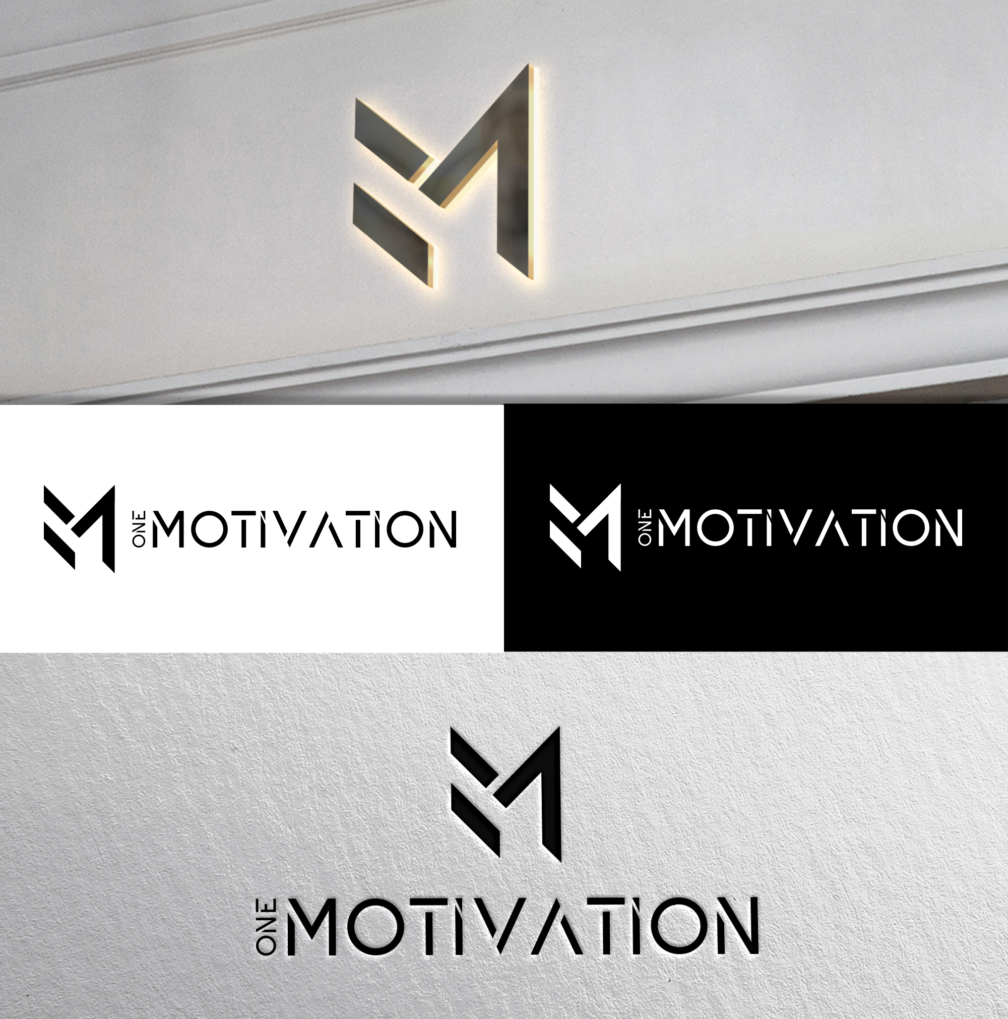 Logo Design by Blessing Angel for One Motivation  | Design: #27671574