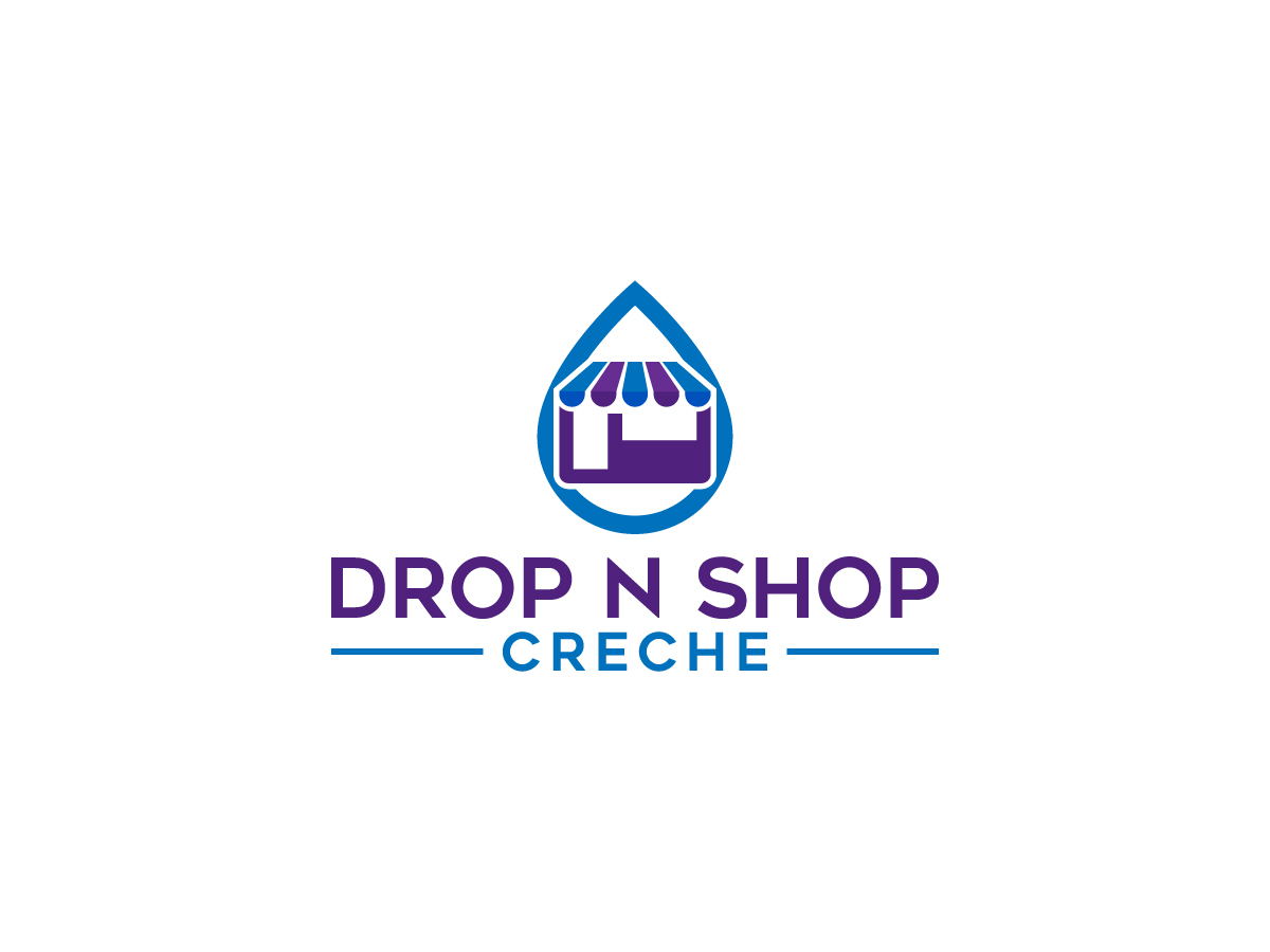 Logo Design by 439 Creations for Drop N Shop Creche | Design #27661403
