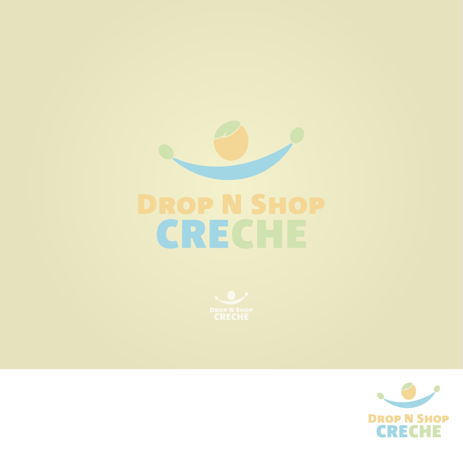 Logo-Design von Kira Graphics für Drop N Shop Creche | Design #27665306