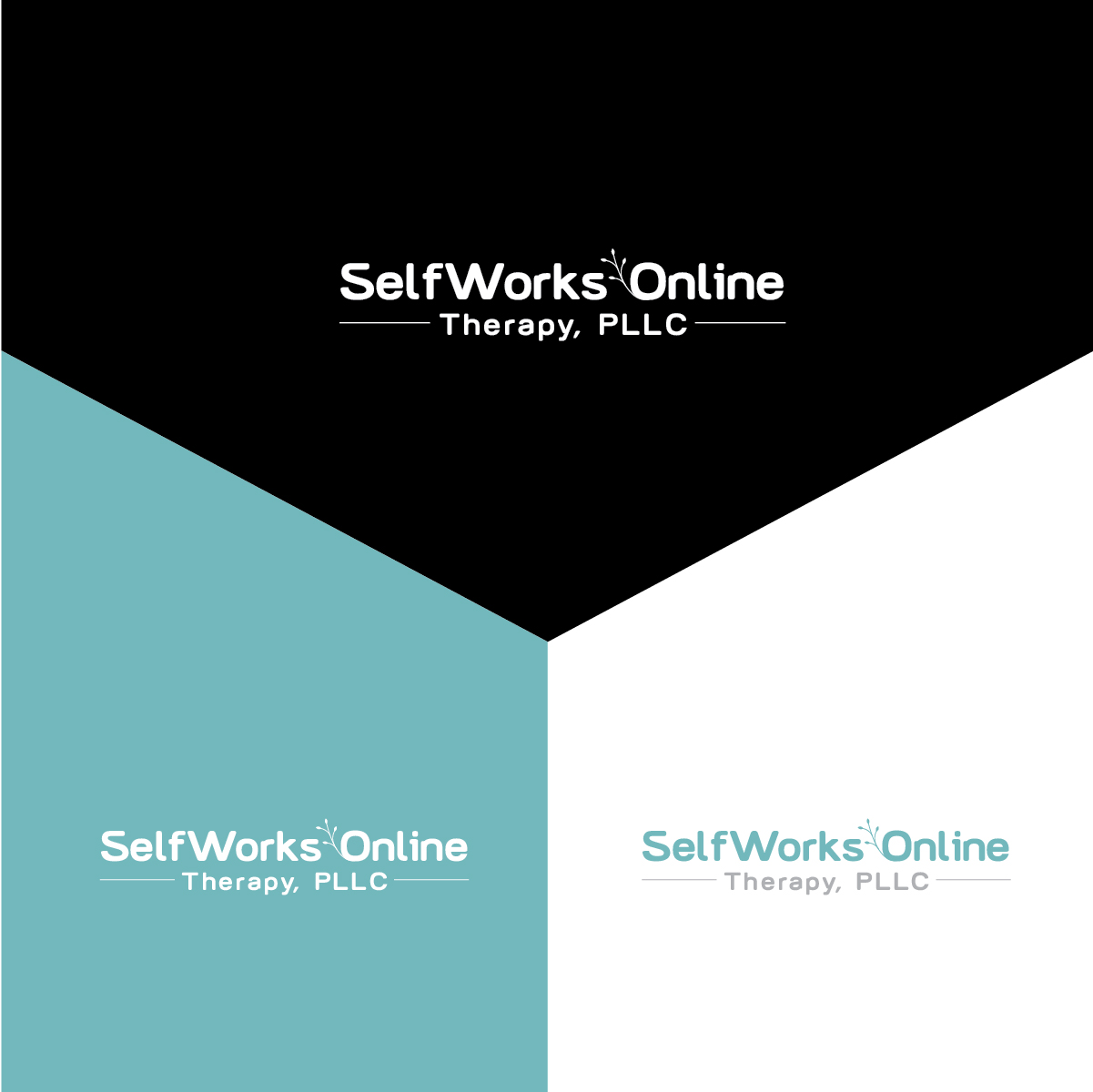 Logo-Design von Deziners Zone für SelfWorks Online Therapy, PLLC | Design #27663084