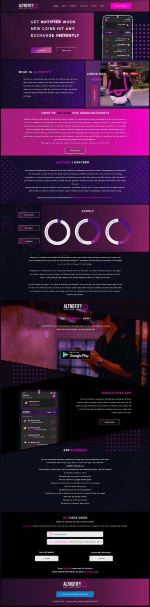 Web Design by amar achouri for AltNotify | Design: #27669677