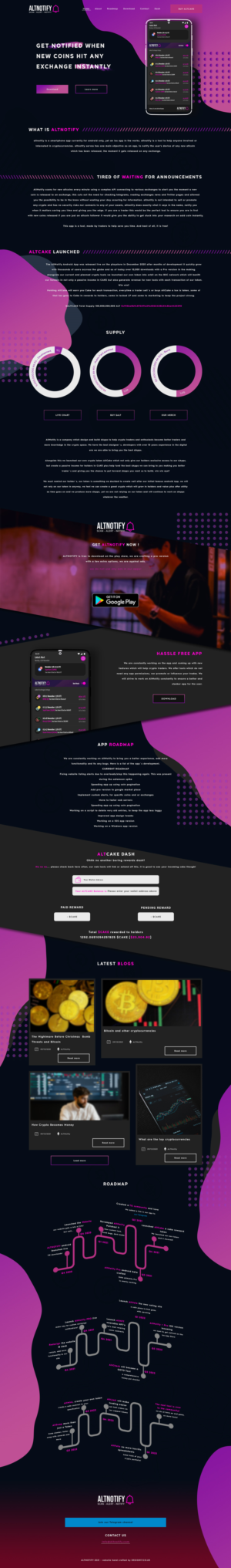 Web Design by amar achouri for AltNotify | Design: #27686308