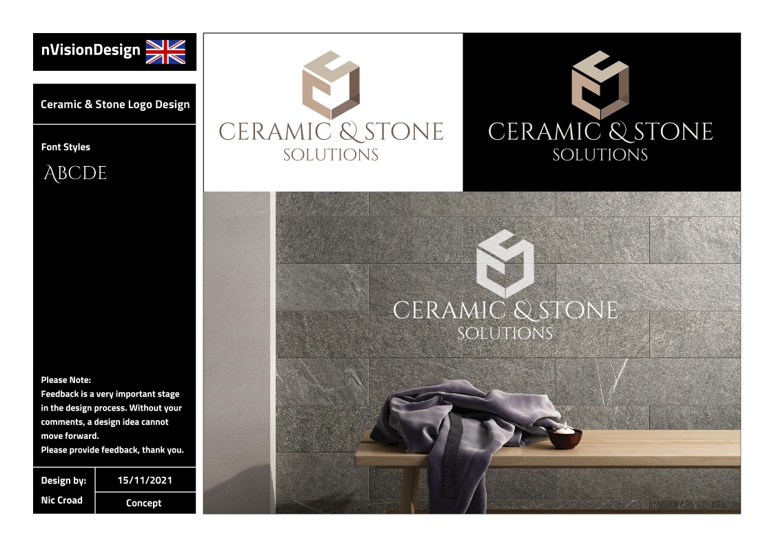 Design de Logo par nvisiondesign.co.uk pour Ceramic & Stone Solutions | Design #27661494