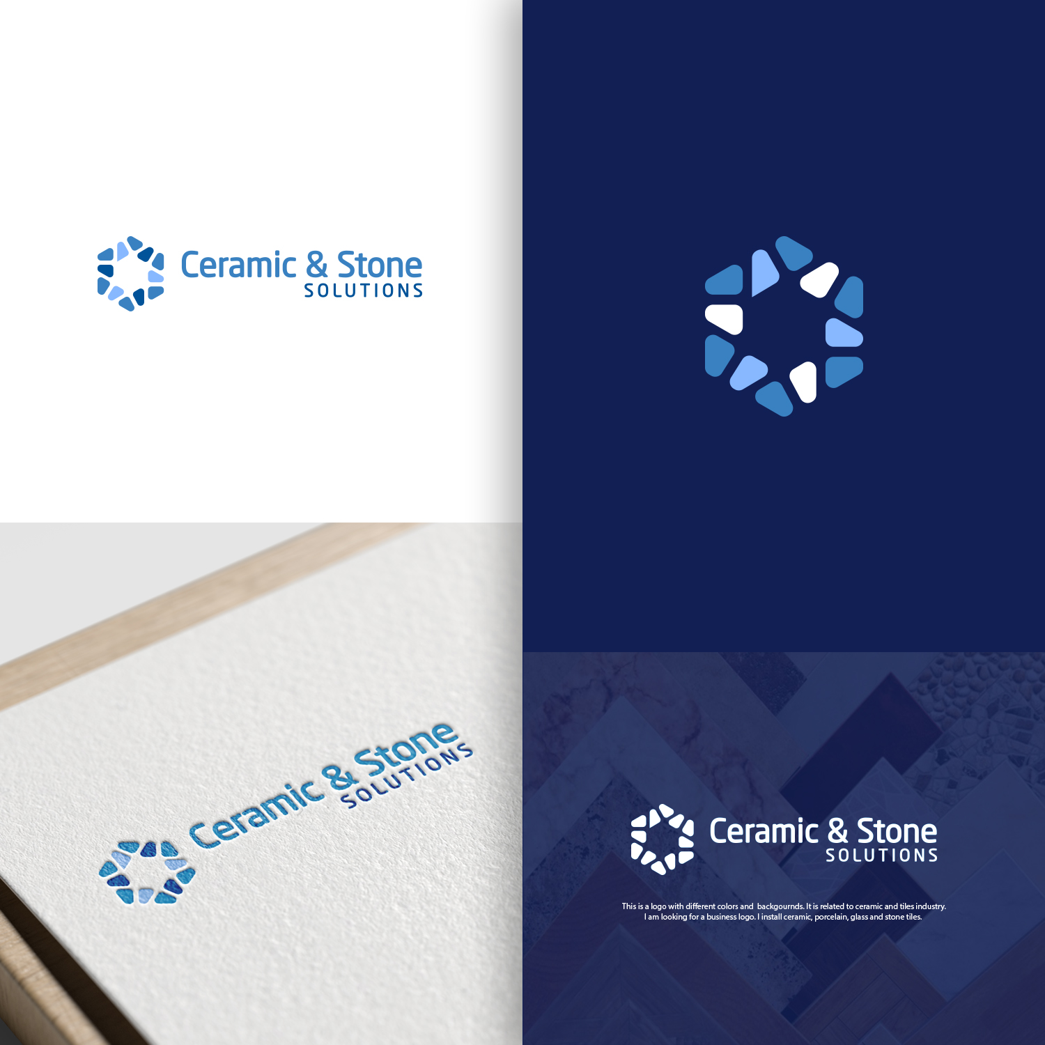 Logo Design by nzdesigners for Ceramic & Stone Solutions | Design #27674433