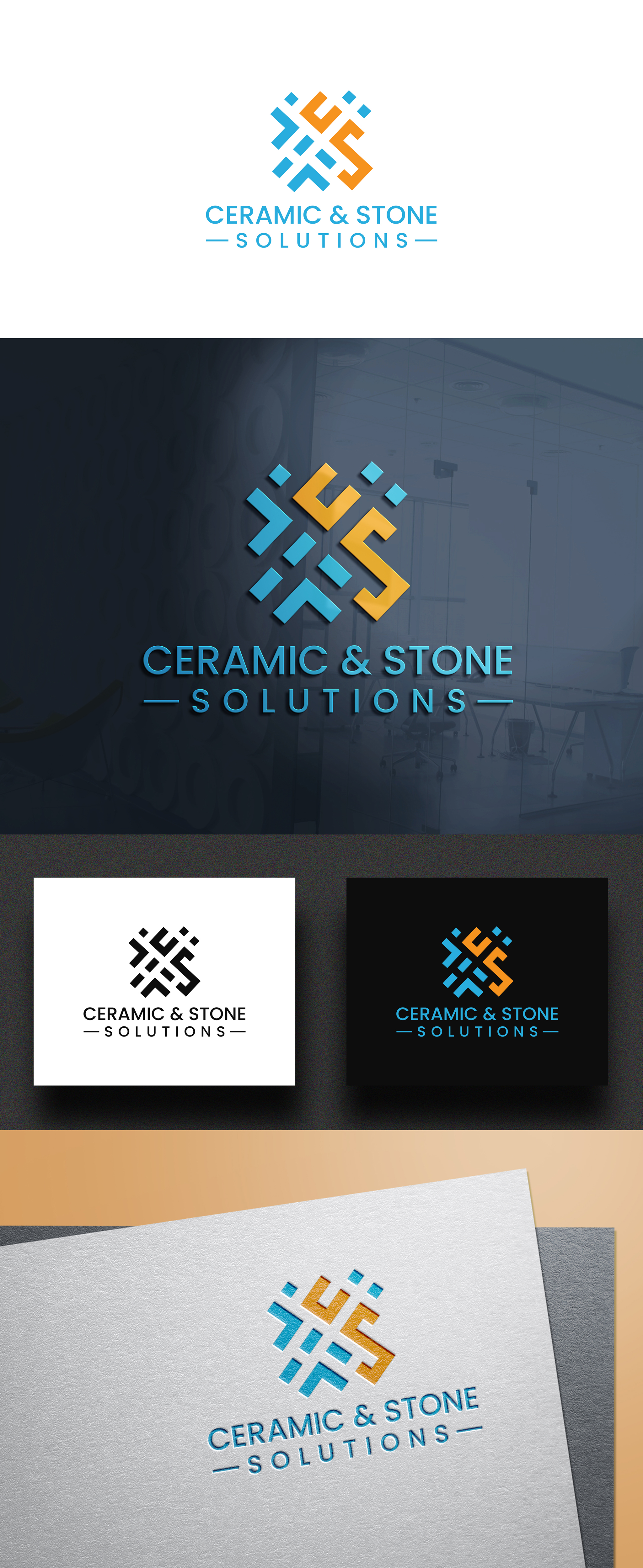 Logo Design by MD Aminul Islam for Ceramic & Stone Solutions | Design #27664427