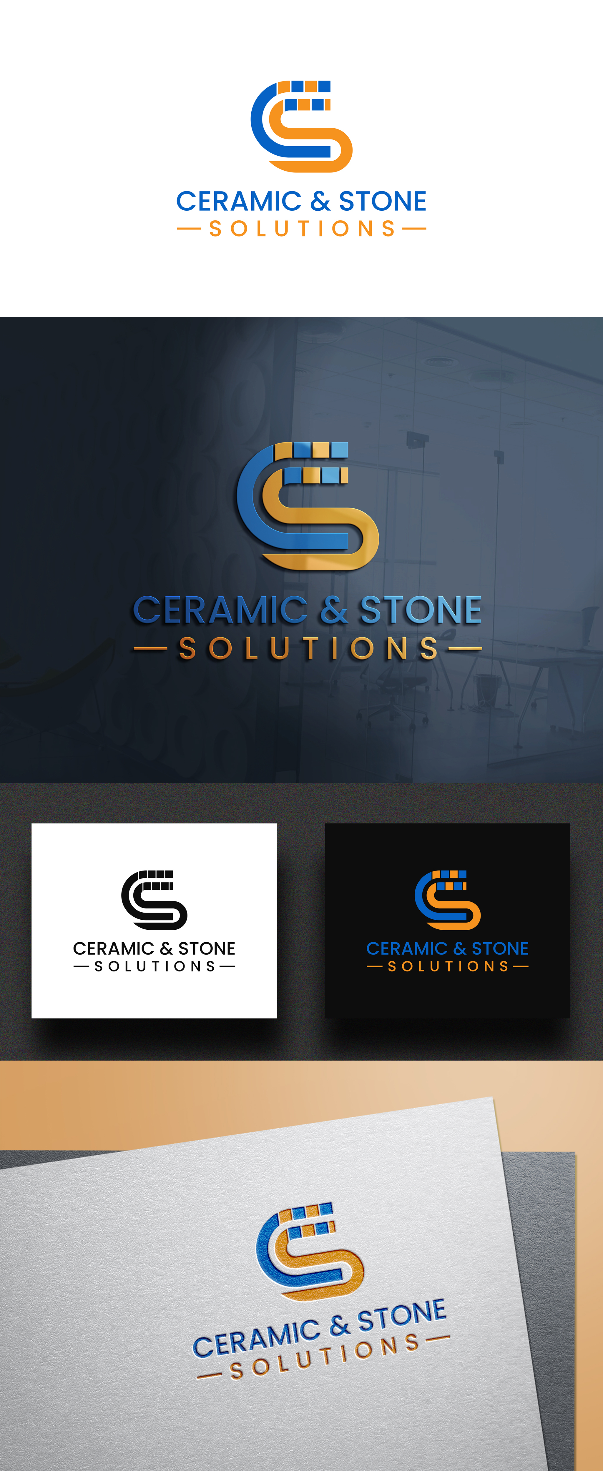 Logo Design by MD Aminul Islam for Ceramic & Stone Solutions | Design #27664428