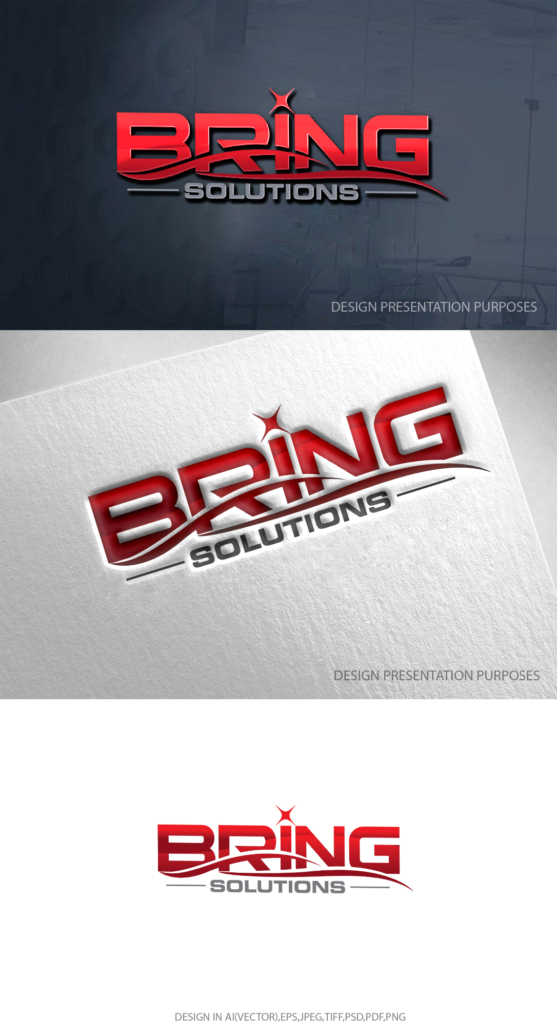 Logo Design by zebronicgraphic for Bring Solutions | Design #27667909