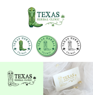 Texas Herbal Clinic | Logo-Design von Amethystica
