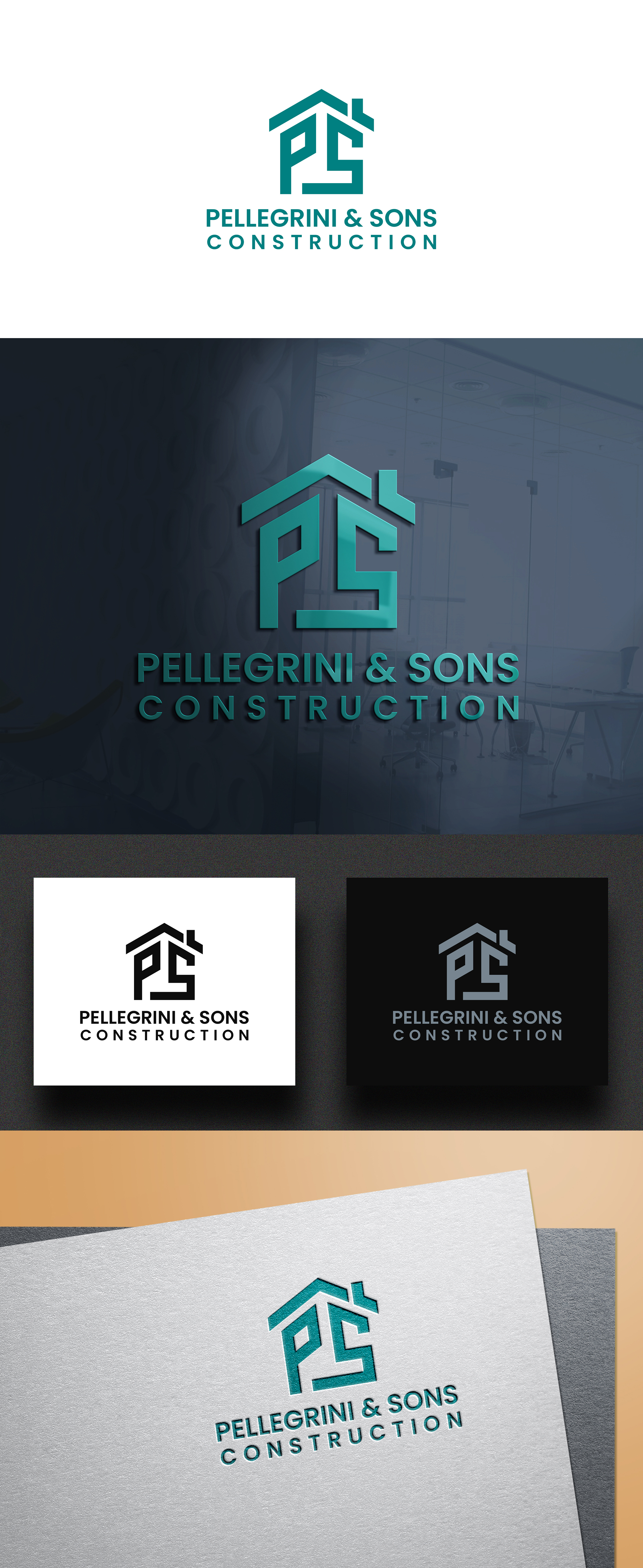 Diseño de Logo por MD Aminul Islam para Pellegrini Construction Co. | Diseño #27680888