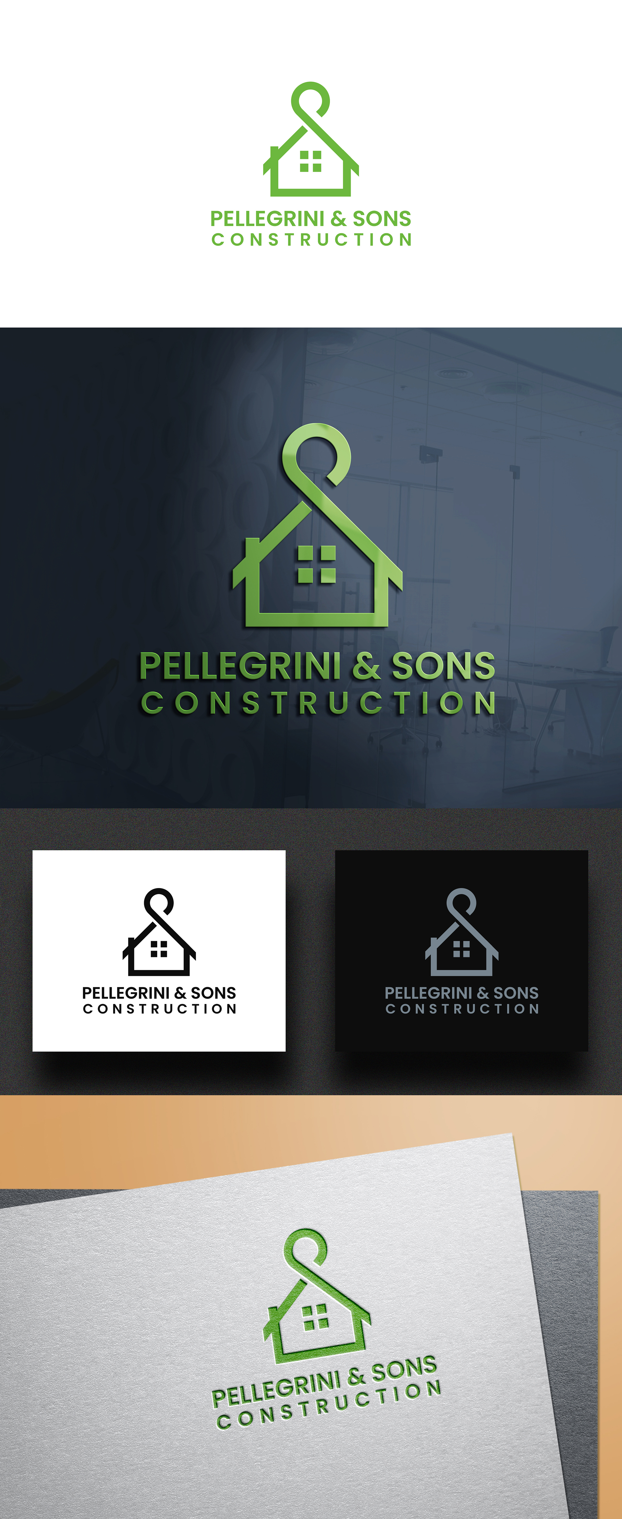 Diseño de Logo por MD Aminul Islam para Pellegrini Construction Co. | Diseño #27680890