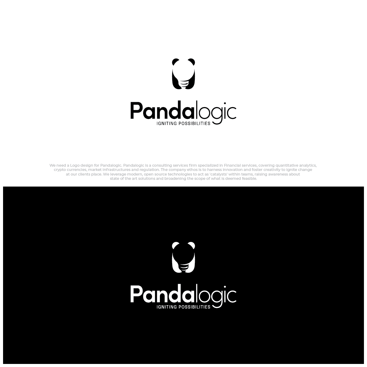 Logo Design by dan-D-dan for Pandalogic | Design #27678793