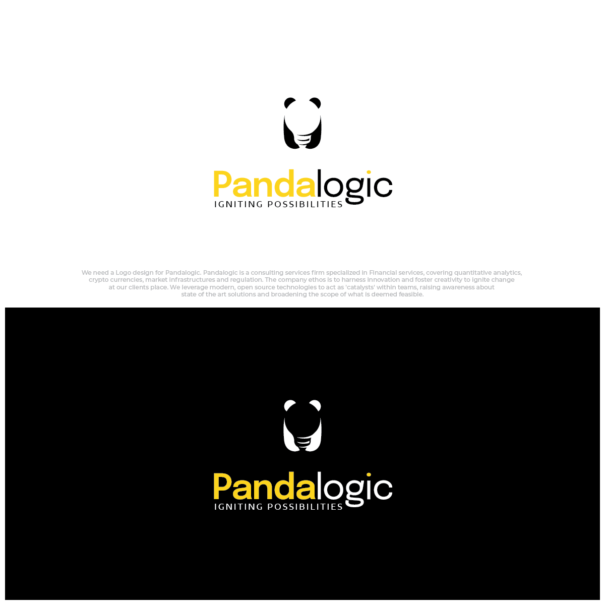 Logo Design by dan-D-dan for Pandalogic | Design #27689191