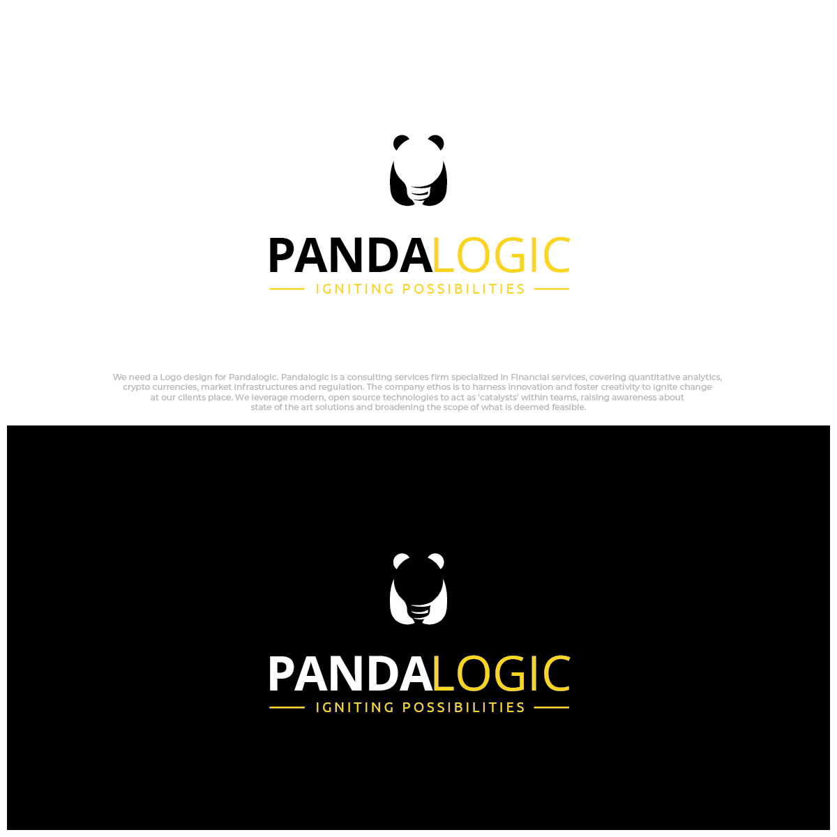 Logo Design by dan-D-dan for Pandalogic | Design #27689971