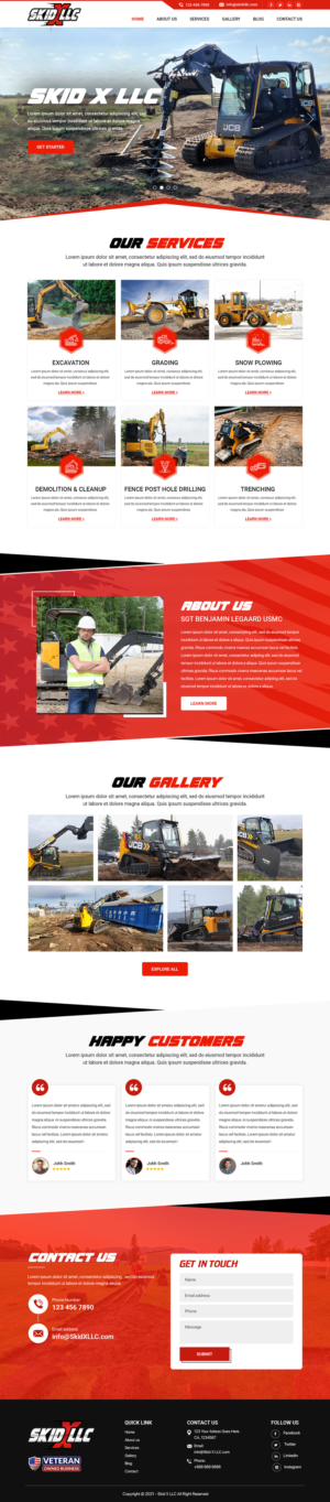 Skid X LLC - Excavation Contractor in Idaho | Diseño Web por Titan Eagle