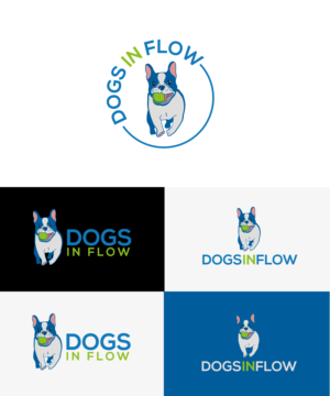 Logo Design by Taya Bright for Dogs in flow | Design #27675884