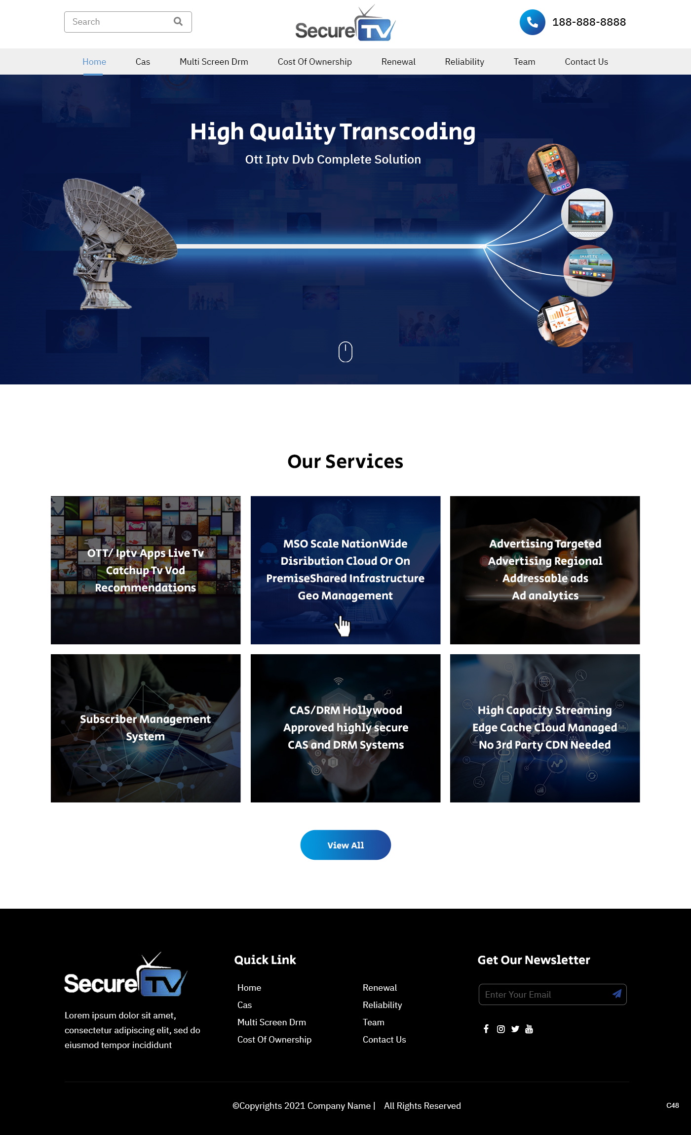 Web Design par pb pour Secure TV | Design #27675733